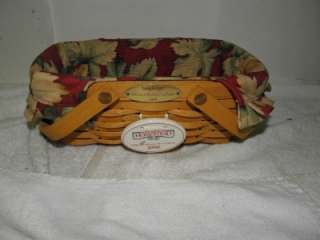 Lot of 3 Longaberger Baskets 7 Bowl Basket,Woven Memories, With Red 