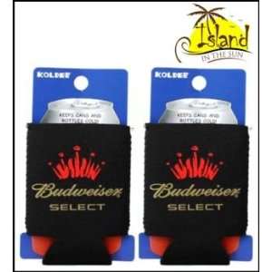  (2) Budweiser Select Bud Beer Can Koozies Cooler Sports 