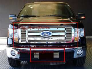 09 2010 2011 Ford F 150 F150 Front Grill Aluminum Billet Grille Combo 