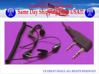   specificatoin ear hander headset plug standard kenwood 2 prong with 3