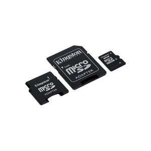  Kingston 8 GB microSDHC Class 4 Flash Memory Card with SD 