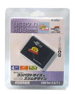 USB2.0 4 Port mini HUB Self&Bus Powered 2A AC Adapter  