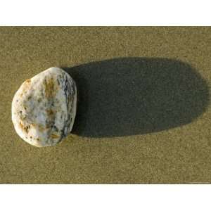  Round Rock and Shadow on Sand Dollar Beach, California 