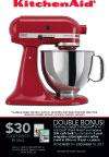 Purchase a select KitchenAid 5 Quart Tilt Head Stand Mixer* and 