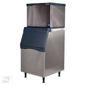   562 Lb Full Size Cube Ice Machine w/ Storage Bin