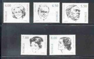 Norway Sc 1277 1 2001 actors stamp set mint NH  