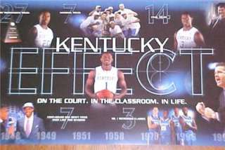 2011 2012 UK Kentucky Wildcats Basketball Poster + Pocket Schedule 