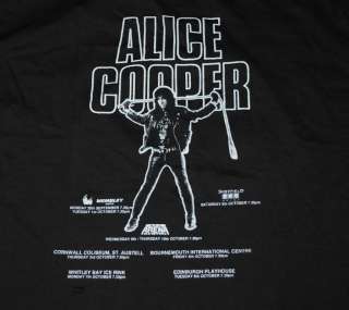 VINTAGE ALICE COOPER T  SHIRT 1989 XL ORIGINAL  