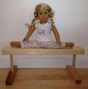 American Girl Mckenna Gymnastics Balance Beam bar USA Made 18 Doll 