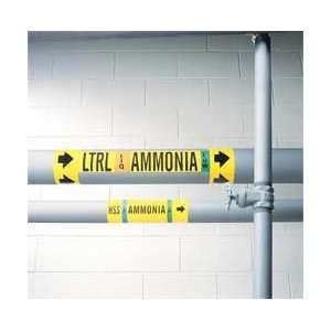Ammonia Pipe Marker,ltrs,8in And Above   BRADY  Industrial 
