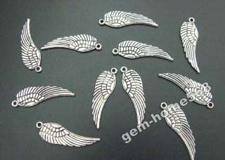 200 Tibetan Silver Angel Wing Charms Drops  