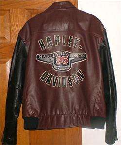 Harley Davidson Leather Jacket 95th Anniversary Medium MINT Condition 
