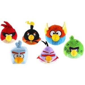 Angry Birds Space 8 Inch DELUXE Plush with sound Set of 6 (Super Red 