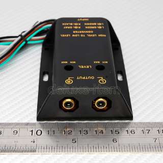 Speaker Wire to 2 RCA Adjustable Line Level Converter  