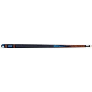  Lucasi Antique Birds Eye Maple Cue with Blue Poly Inlays 