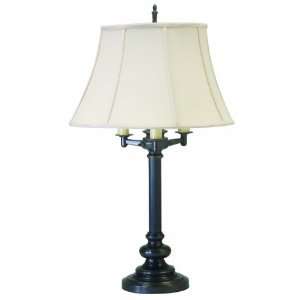   Six Way Table Lamp, Oil Rubbed Bronze with Off White Softback Shade