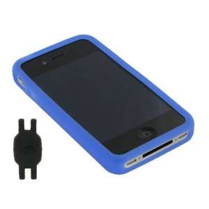  Dark Blue Silicone Skin Case for Apple iPhone 4 4th Generation 
