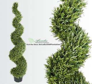   ONE Pre Potted 6 Rosemary Artificial Thick Spiral Topiary Tree Plant