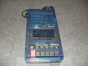  1500AV BL BLUE Portable Audio Cassette Tape Player / Recorder  