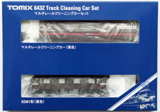 Track Cleaning Car Set (Brown) with Locomotive   Tomix 6432 (N scale 