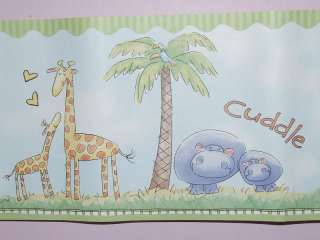 Mommy Jungle Zoo Baby Safari Nursery Wallpaper Border 793539087290 