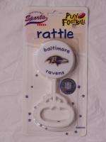 NFL Baltimore Ravens Infant Baby Rattle Toy  