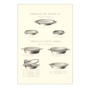  Pie Plates and Baking Dishes Premium Poster Print, 12x18 