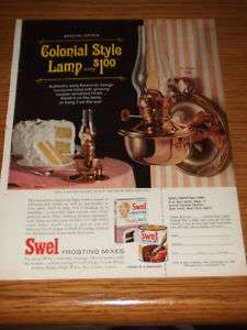 VINTAGE 1964 Swel Cake Frosting Mix Offer Print Ad Art  