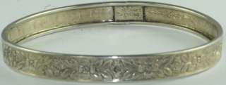   VINTAGE DANECRAFT ROLLED EDGE STERLING SILVER BANGLE BRACELET  