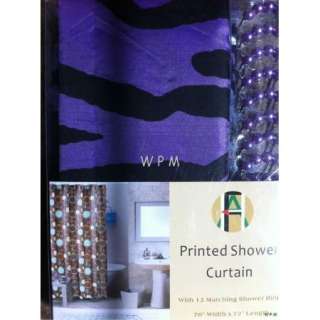 Complete Bath Accessory Set & purple bathroom rugs & zebra print 