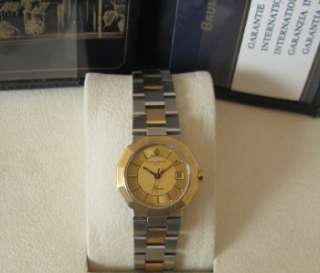 Vintage Baume & Mercier Riviera Ladies Watch 18K Gold SS Two Tone 