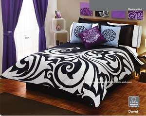 White Black Gray Comforter Sheets Bedding Set Queen 12p  