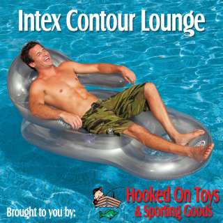Intex Contour Lounge Inflatable Swimming Pool & River Float Raft with 
