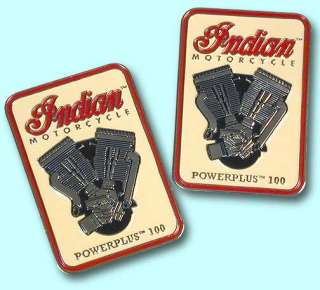 Indian Motorcycle Set of 2 PowerPlus 100 Lapel Pins  