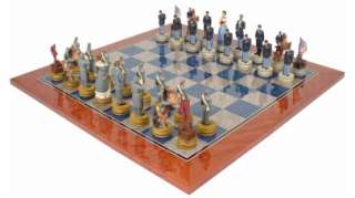 Large Civil War Theme Chess Set Deluxe Package  