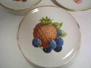Hutschenreuther Germany 3 Decorative Fruit Plates  