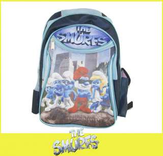   SMURFETTE CLUMSY GROUCHY Backpack School Book Bag blue SY04  