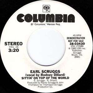   Scruggs   Sittin on Top of the World promo on Columbia   Bluegrass 45