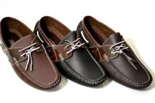 Mens Boat Shoes in Light Brown, Dark Brown, Black, Brand New Casual 