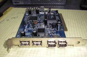 BONA U2FW PCI01A USB 2.0 (4) +FireWire (3) Host Adapter  