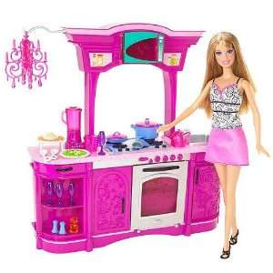  Barbie Kitchen Play Set Glam Kitchen Toys & Games