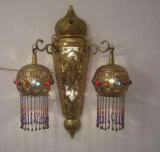 Brass Wall Sconce Lamp Light Moroccan Furniture/Décor  