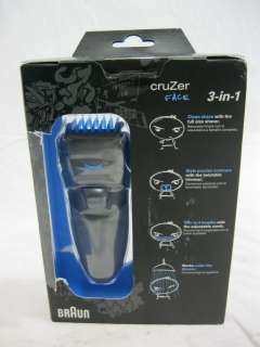 Braun Cruzer 6 Face Cordless Electric Shaver with 3 Combs and Charging 