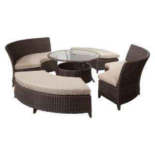 Target Home™ Belvedere 5 Piece Wicker Patio Sectional Dining 