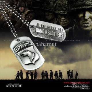 Band of Brothers WWII Logo Dog Tag Necklace Pendant  
