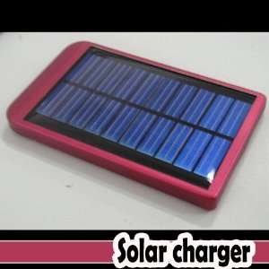 HK) Red Mobile Cell Phone 2600mAh USB Battery solar Panel Charger for 