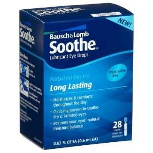  SOOTHE LONG LAST EYE DROPS B&L Size 28 Health & Personal 