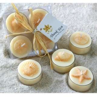 Kate Aspen Seaside Tea Light Candle Set (Set of 12) product details 