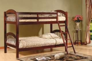   Wood Arched Design Twin Size Convertible Bunk Bed ~ New ~  
