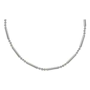   Silver 9.5 inch to 10.5 inch Adjustable Bead Bar Ankle Bracelet